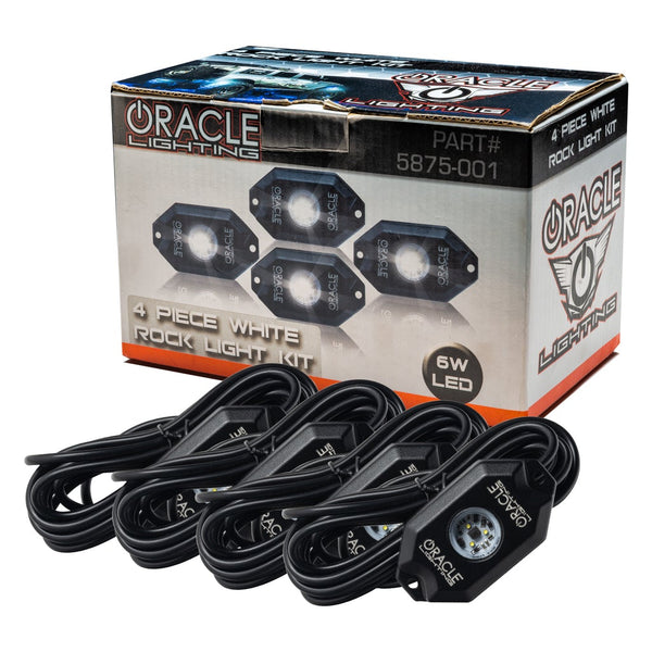 Oracle Lighting 5875-001 White Underbody Wheel Well Rock Light Kit - 4 Piece
