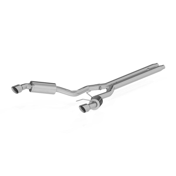 MBRP 2015 Ford Mustang GT 5.0 3in Cat Back Dual Split Rear Street Version 4.5in Tips - Aluminized