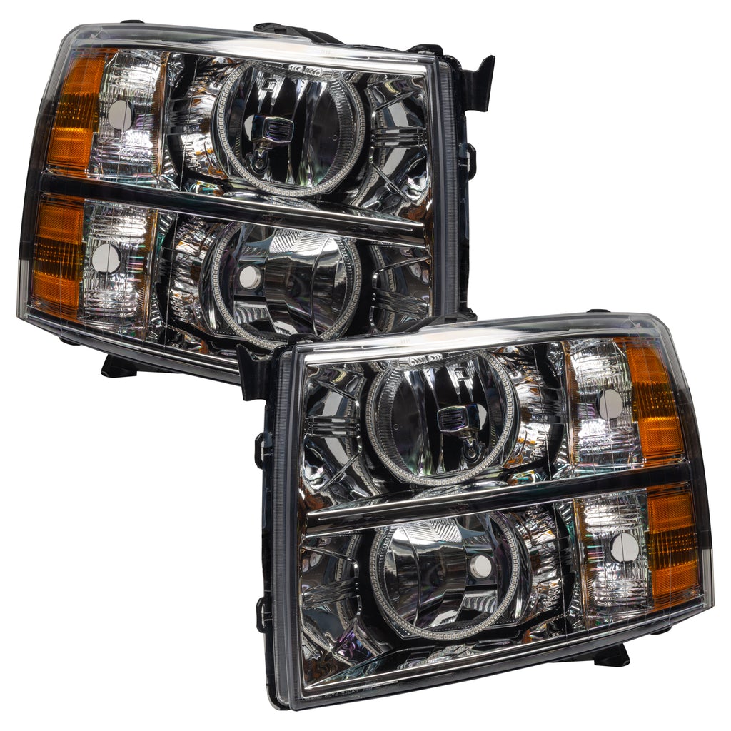 Oracle Lighting 7007 2007-2013 Chevy Silverado Pre-Assembled Headlights-Chrome