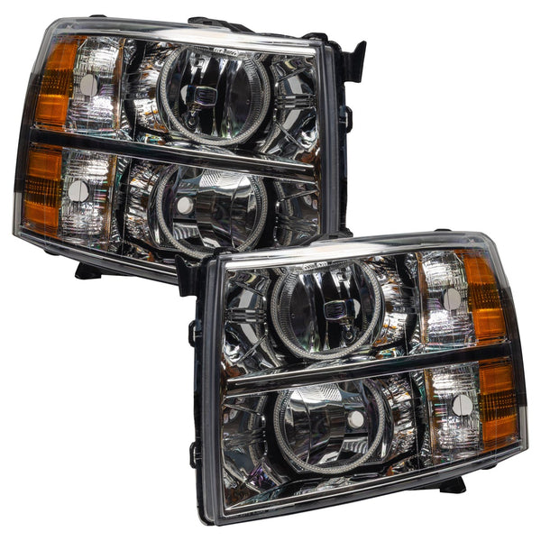 Oracle Lighting 7007 2007-2013 Chevy Silverado Pre-Assembled Headlights-Chrome