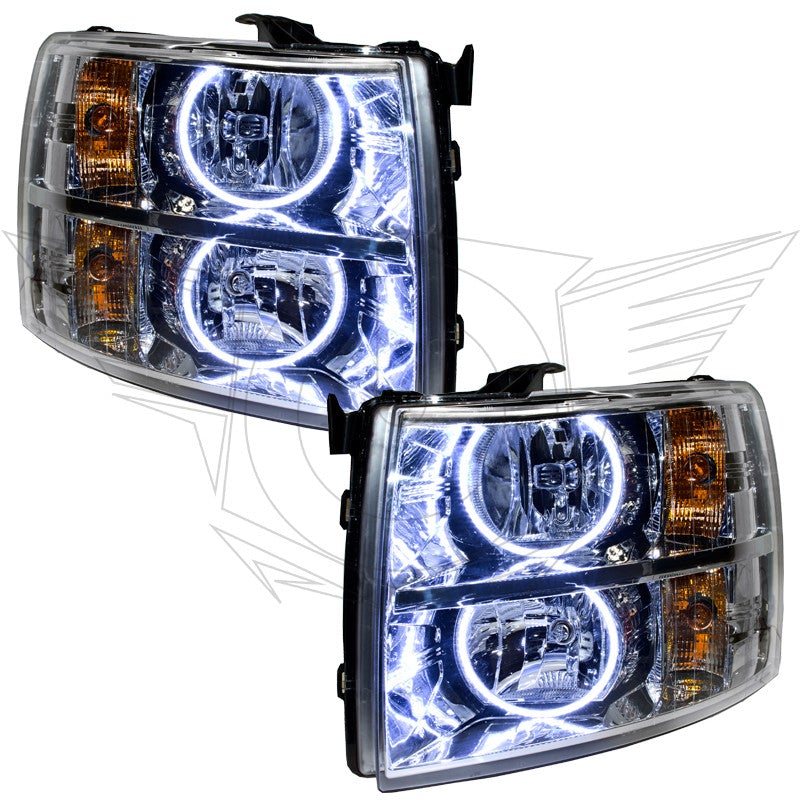 Oracle Lighting 7007 2007-2013 Chevy Silverado Pre-Assembled Headlights-Chrome