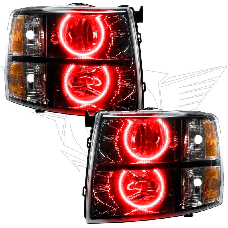 Oracle Lighting 7105 2007-2013 Chevy Silverado Pre-Assembled Headlights-Black