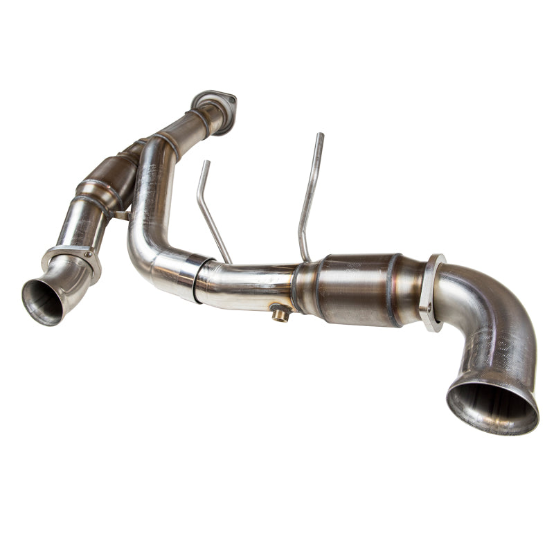 Kooks 13613301 3" SS GREEN Catted Y-Pipe for 2015-2020 F150 5.0L 4V, Connects to OEM