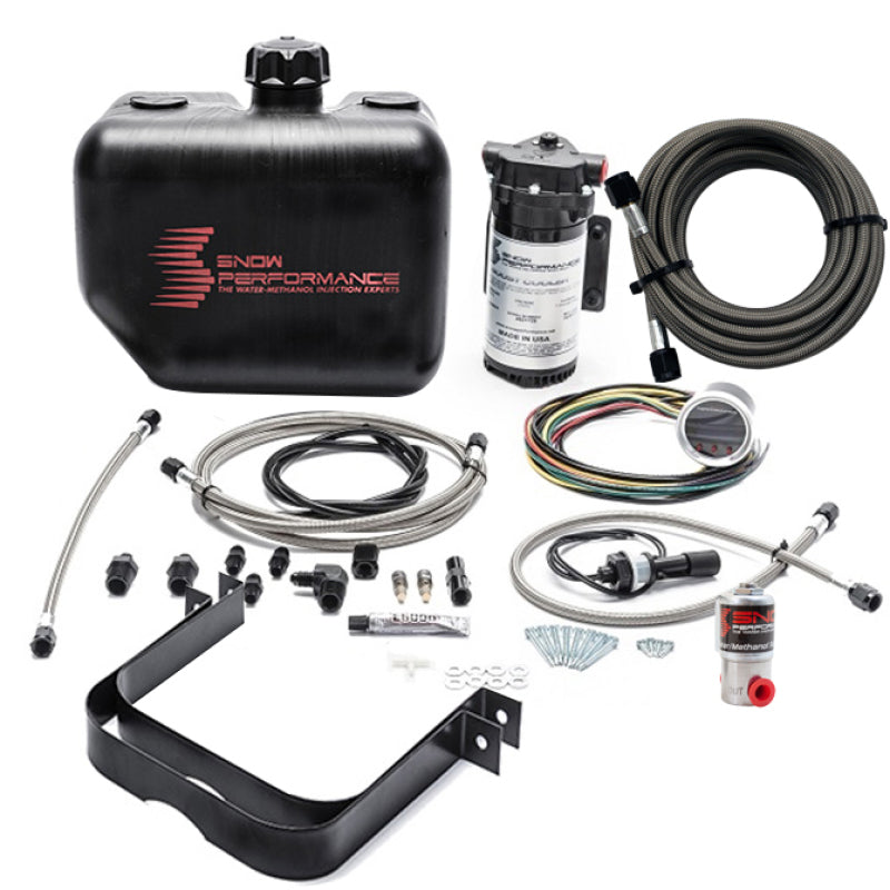 Snow Performance 2.5 Boost Cooler Water Methanol Injection Kit w/ SS Brd Line & 4AN Fittings