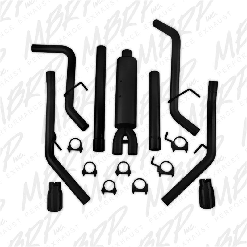 MBRP S5146BLK 2.5" Cat Back, Dual Split Rear for 2009-2024 Dodge Ram 1500 5.7L Hemi