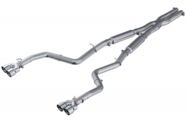 MBRP 2015-2016 Dodge Challenger RT 5.7L Aluminized Steel 3in Dual Rear Cat-back Quad Tips - Street