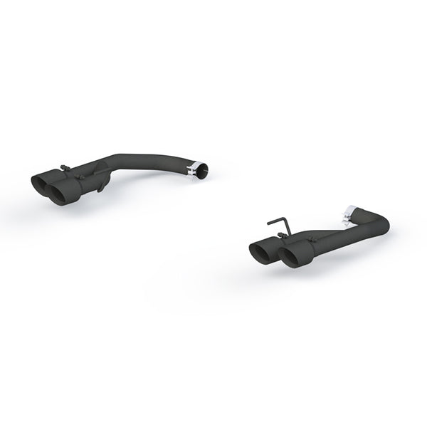 MBRP 2018-2019 Ford Mustang GT 2.5in Black Coated Non Active Dual Axle Back Exhaust - 4in Dual Wall Tips