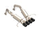 MBRP S70303CF 3" Dual Muffler Axle Back, with Quad 4" Dual Wall CF Tips, T304 for 2014-2019 Chevy Corvette