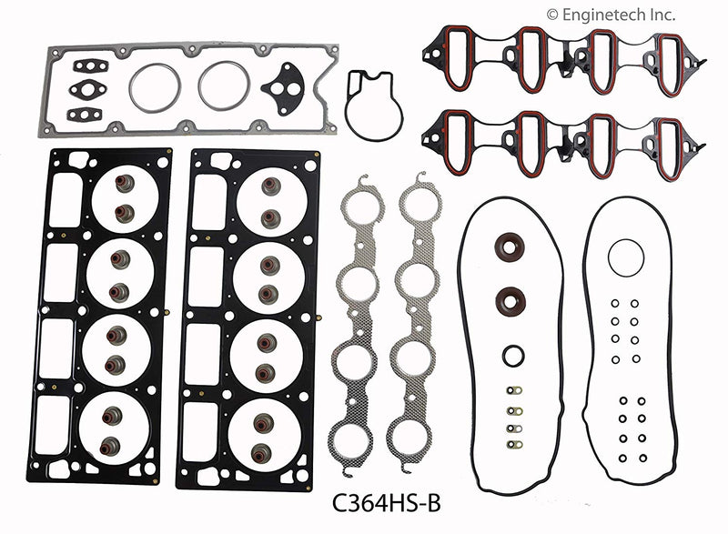 Enginetech RCC364BP Engine Rebuild Kit for Late 2003 Chevrolet GMC 364 6.0L V8 LQ4  VIN "U"