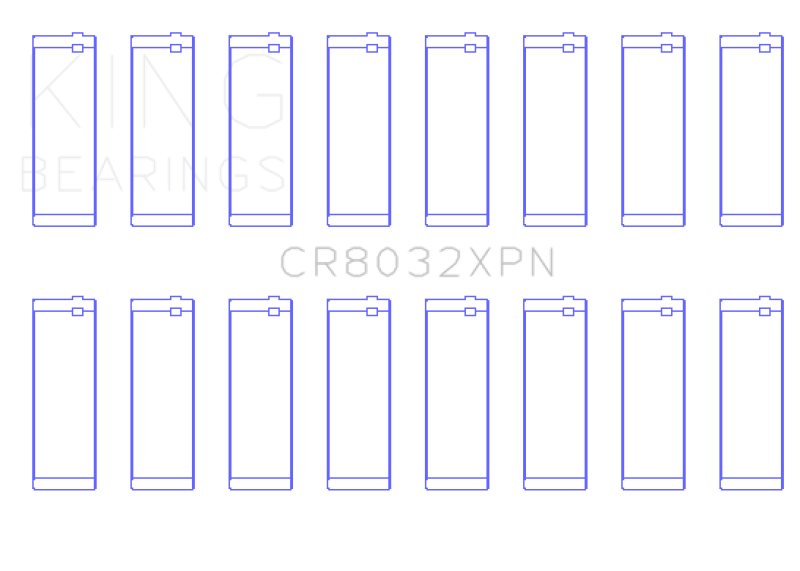 King Chyrsler Dodge Hemi 5.7L / 6.1L V8 (Size STDX) Performance Rod Bearing Set
