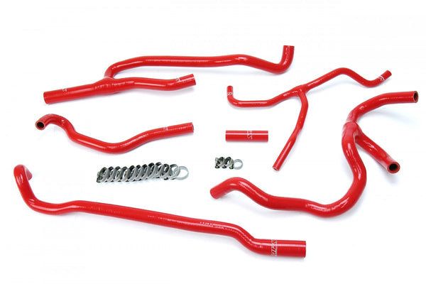 HPS Red Reinforced Silicone Heater Hose Kit Coolant for Chevy 2016-2017 Camaro SS Coupe 6.2L V8