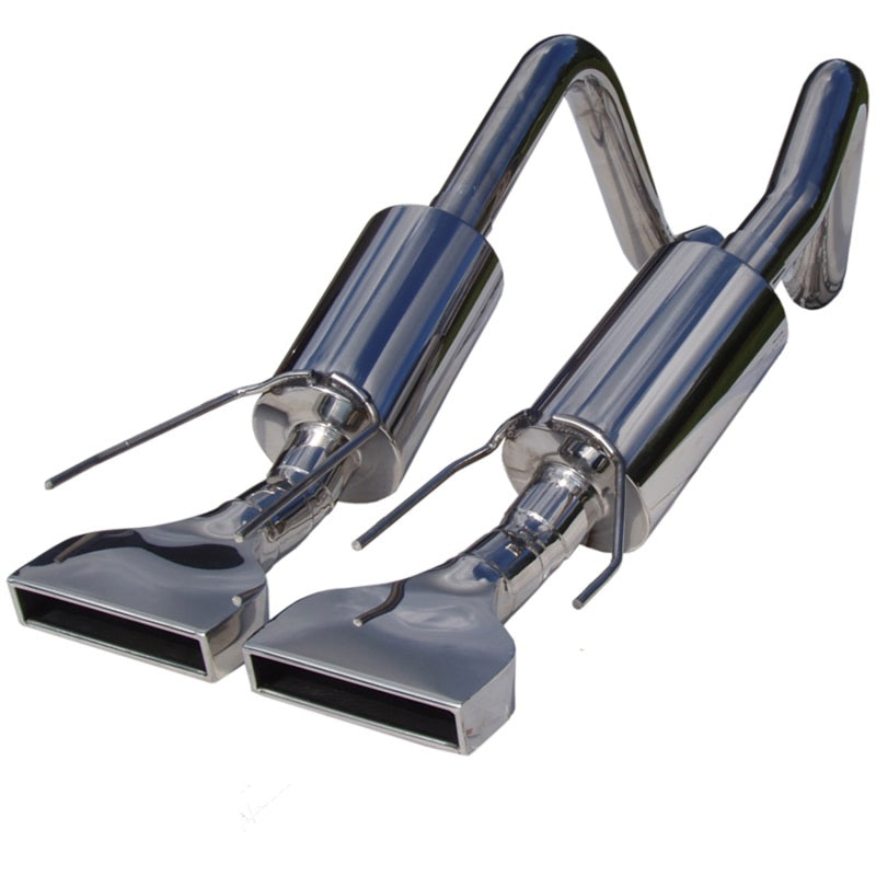 MBRP 2005-2008 Chevy Corvette Dual Muffler Axle Back Rectangular Tips