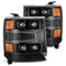 AlphaRex 16-18 Chevy 1500HD NOVA-Series LED Proj Headlights Alpha BLK w/Activ Light/Seq Signal & DRL