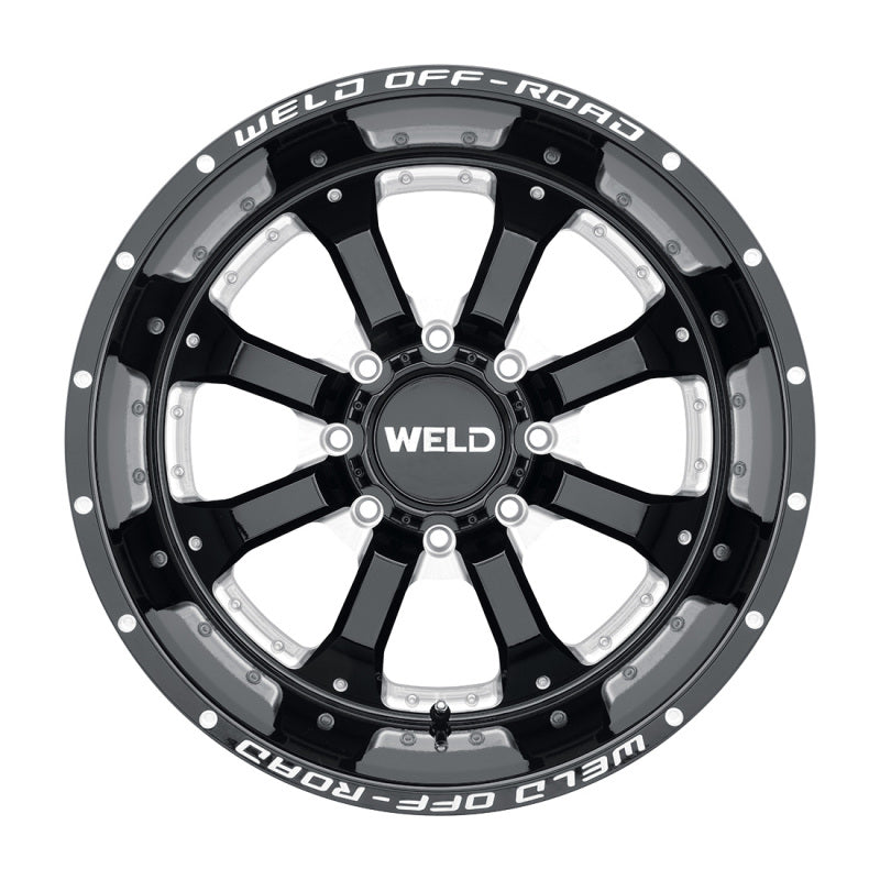Weld W125 20X10 Granada Eight 8X170 ET-18 BS4.75 Gloss Black MIL 125.1