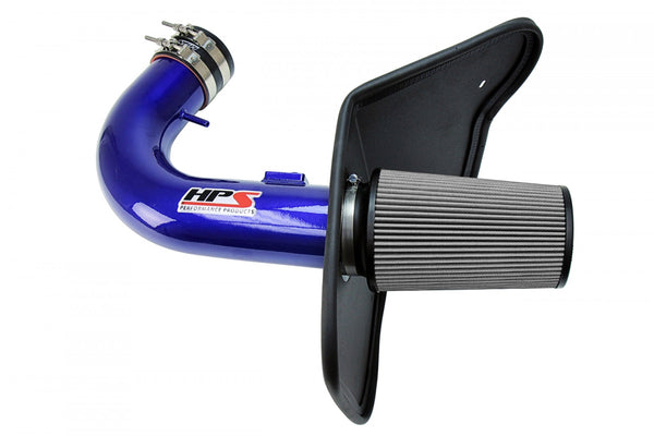 HPS Performance Blue Cold Air Intake Kit for 2010-2015 Chevy Camaro SS 6.2L V8