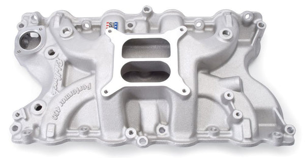 Edelbrock 2166 Performer 460 Intake Manifold #2166 for Ford 429/460, Non-EGR, Satin Finish