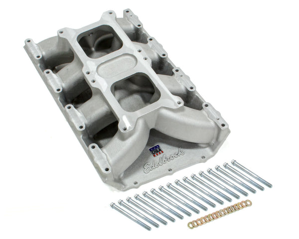 Edelbrock 7524 Dual-Quad Carbureted Intake Manifold for Chrysler Mopar Hemi Gen II