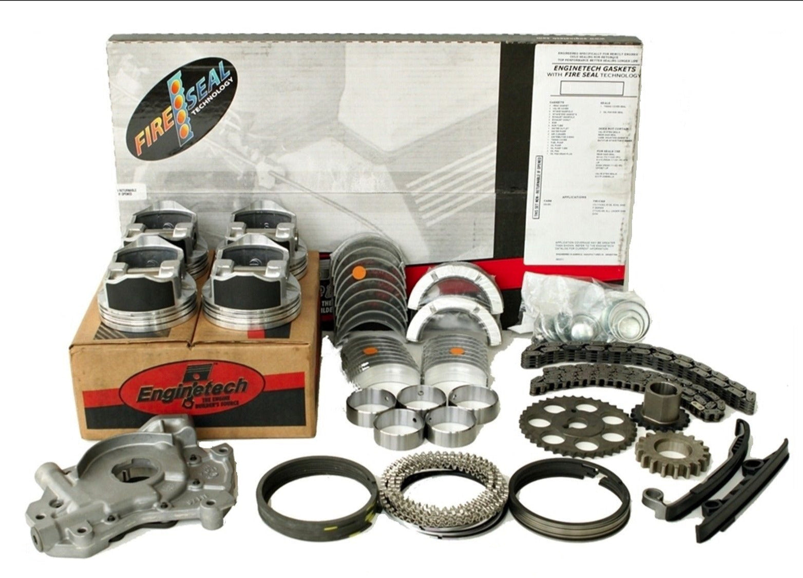 Enginetech RCJ242P Engine Rebuild Kit for 1987-1990 Jeep 4.0L 242