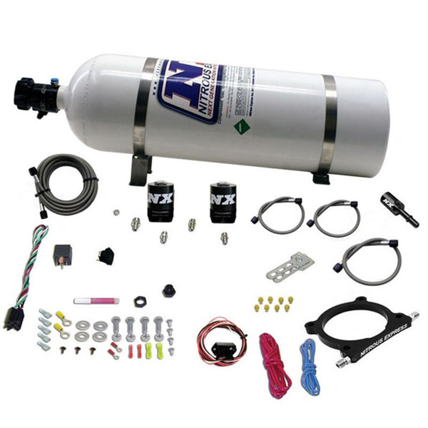 Nitrous Express 5.0L Coyote ANd 7.3L Godzilla Plate System (50-250Hp) W/ 15Lb Bottle