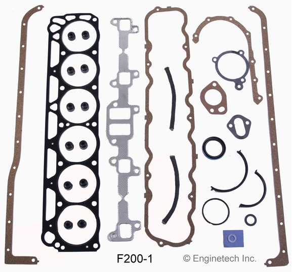 Enginetech RCF200 Engine Rebuild Kit for 1965-1974 Ford 3.3L L6 200 Car Truck
