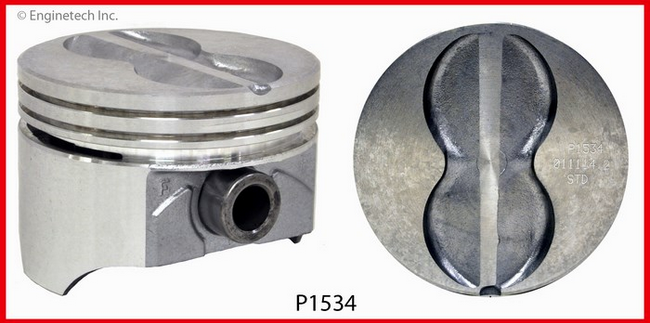 Enginetech RCC350A Rebuild Kit with Flat Top Pistons for 1967-1985 GM Truck 5.7L 350 Car & LT Truck