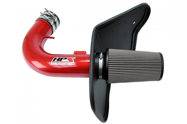 HPS Performance Red Cold Air Intake Kit for 2010-2015 Chevy Camaro SS 6.2L V8