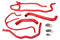 HPS Reinforced Red Silicone Radiator Heater Hose Kit Coolant for 2008 Chevy Corvette 6.2L V8
