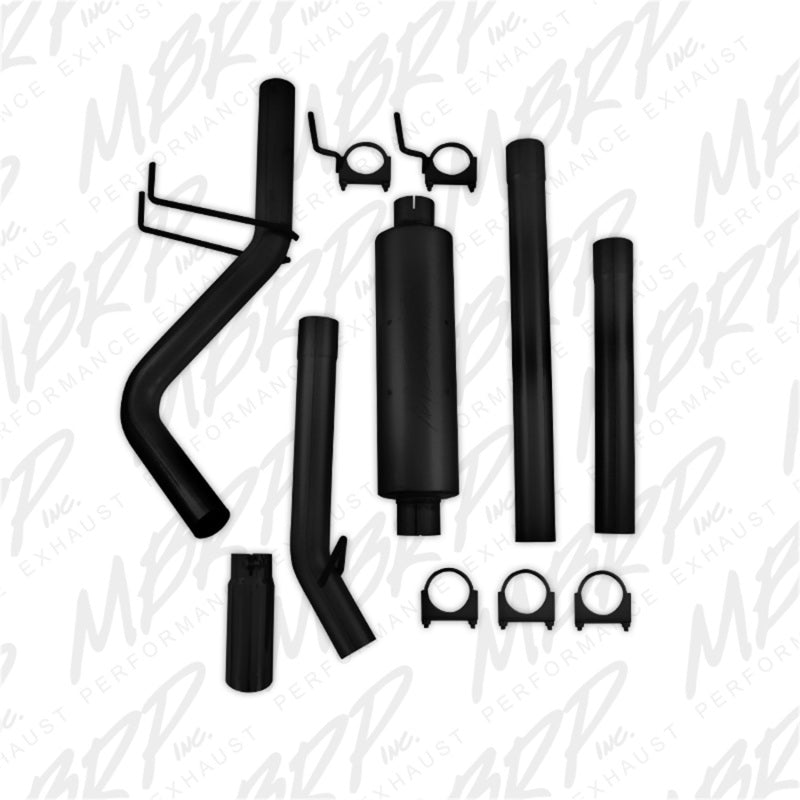 MBRP S5142BLK 3" Cat Back, Single Side for 2009-2024 Dodge Ram 1500 5.7L Hemi