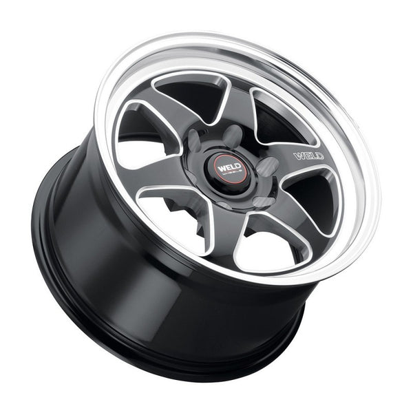 Weld 17x7 Ventura 6 Drag 6x135 ET20 BS4.80 Gloss BLK MIL DIA 87.1