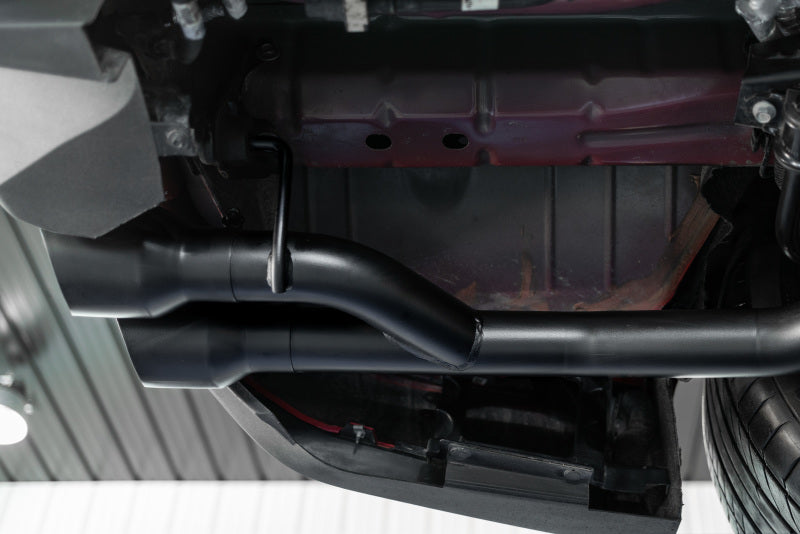 MBRP 2018-2019 Ford Mustang GT 2.5in Black Coated Non Active Dual Axle Back Exhaust - 4in Dual Wall Tips