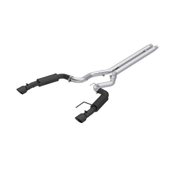 MBRP 2024 Ford Mustang GT S650, 5.0 3in Cat-Back Dual Split Black-Coated Aluminized Steel