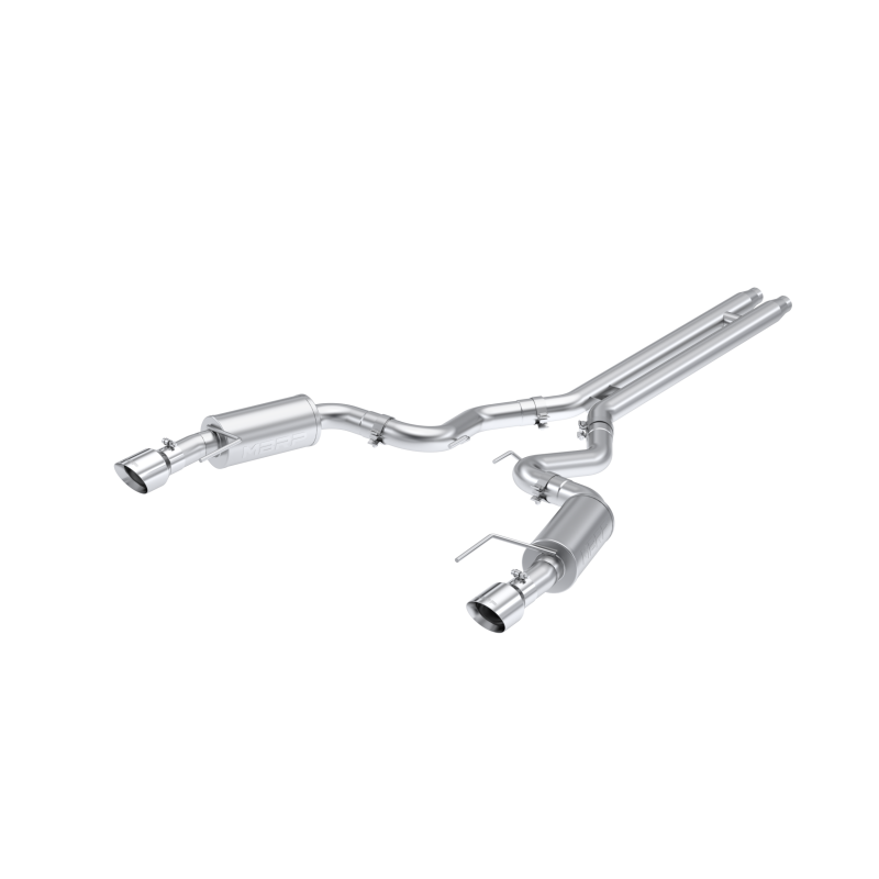 MBRP S7251AL 3" Cat-Back, Dual Split Rear, Street Profile, Aluminized Steel for 2024 Ford Mustang GT S650 5.0L