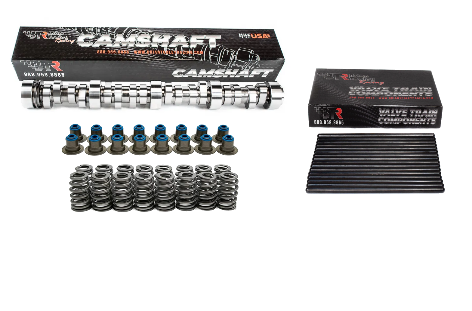 Brian Tooley Racing Truck Camshaft Install Kit w/ Lifters Trays Pushrods Gaskets for Chevrolet Gen III LS