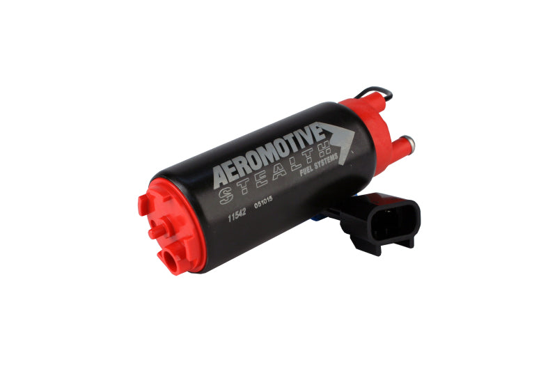 Aeromotive 340 Series Stealth In-Tank E85 Fuel Pump - Offset Inlet - Inlet Inline w/ Outlet