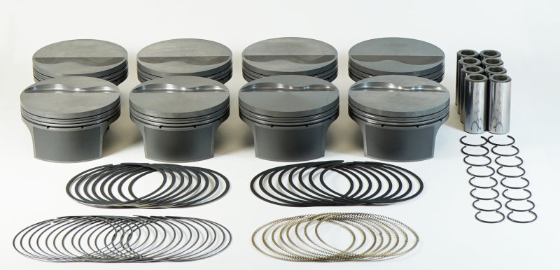 Mahle MS Piston Set GM LS 377ci 4.07in Bore 3.622in Stk 6.098in Rod .945 Pin -4cc 10.1 CR Set of 8