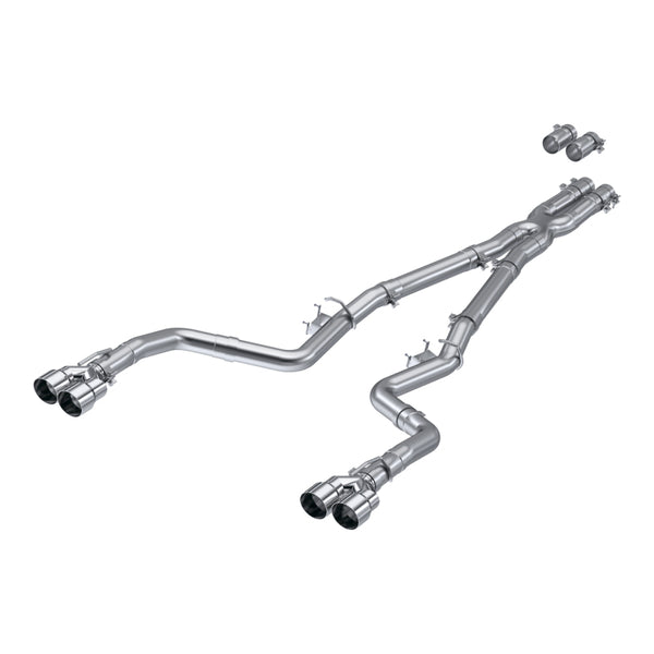 MBRP 15-21 Dodge Challenger 6.2L/6.4L 3in Race Series Cat-Back w/ Quad Tips AS Exhaust System