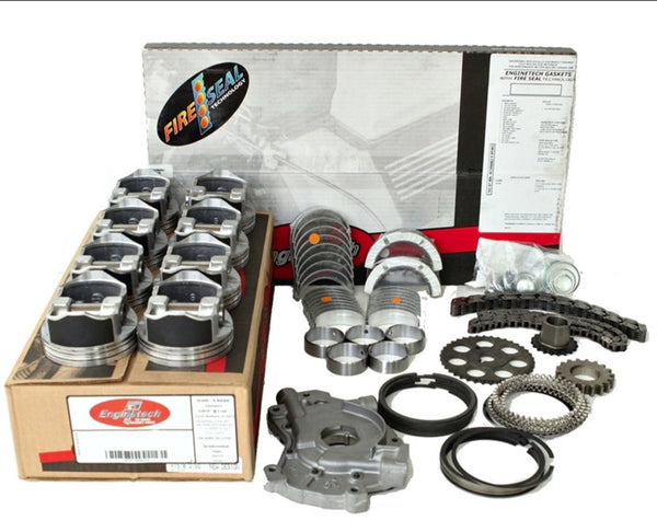 Enginetech RCC325AP Rebuild Kit with Flat Top Pistons for 2001-2003 Chevrolet GMC Truck SUV 5.3L 325