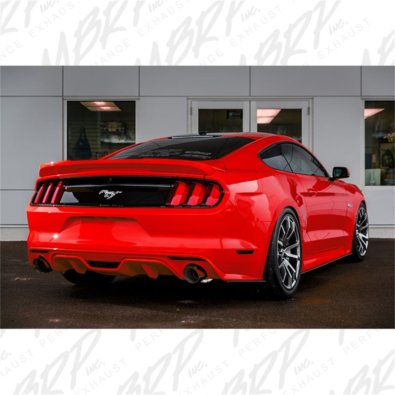 MBRP 2015 Ford Mustang GT 5.0 3in Cat Back Dual Split Rear Street Version 4.5in Tips - Aluminized
