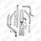 MBRP 2014 Chevy/GMC 1500 Silverado/Sierra 4.3L V6/5.3L V8 Dual Split Rear T409 3in Cat Back Exhaust