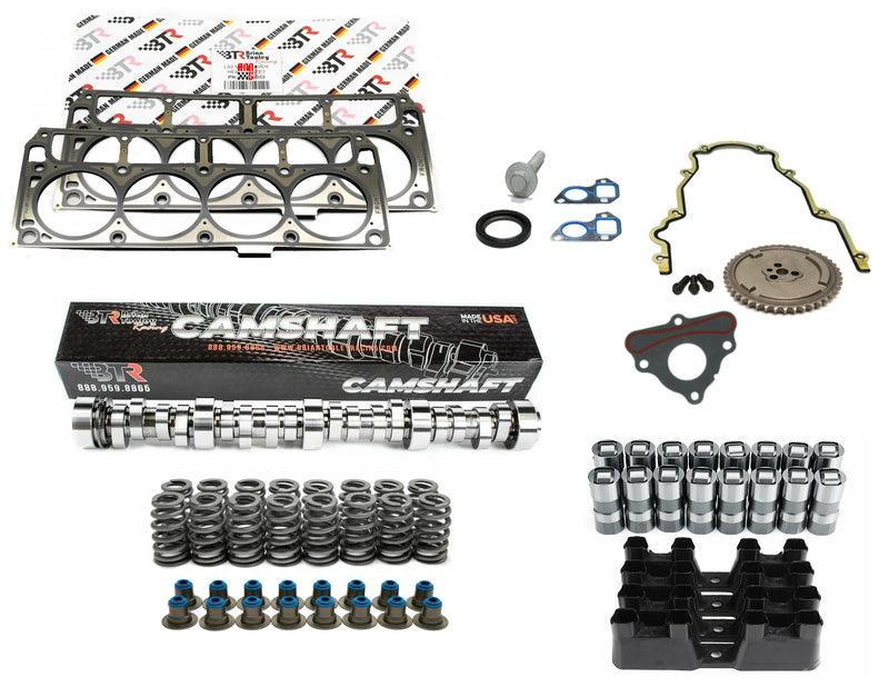 Brian Tooley Racing Truck Camshaft Install Kit w/ Lifters Trays Pushrods Gaskets for 2007+ Chevrolet Gen IV Trucks/SUVS