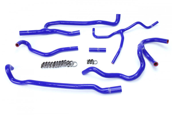HPS Blue Reinforced Silicone Heater Hose Kit Coolant for 2016-2017 Chevy Camaro SS Coupe 6.2L V8