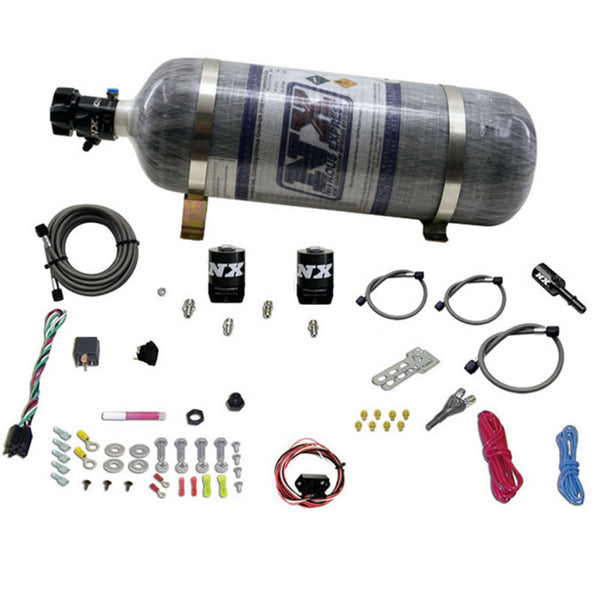 Nitrous Express Hemi & Srt8 Single Nozzle Fly-By-Wire Sys (35-150Hp) W/ Composite Bottle