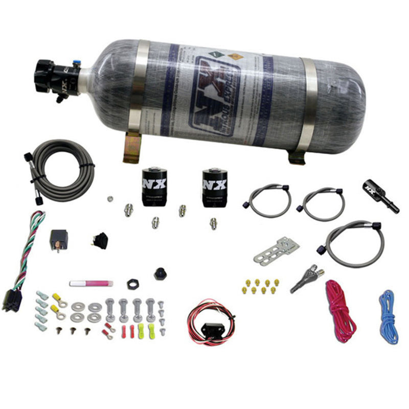 Nitrous Express Hemi & Srt8 Single Nozzle Fly-By-Wire Sys (35-150Hp) W/ Composite Bottle