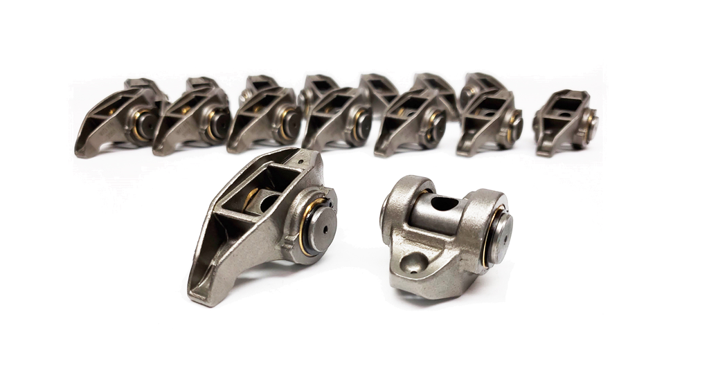 1997+ Chevrolet Gen III LS Rocker Arms Set with AMS Racing Bronze Trun ...