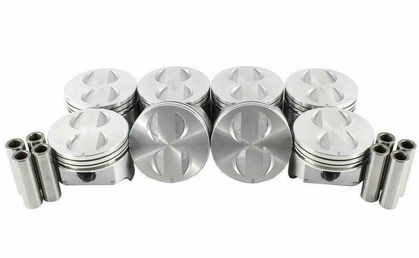 Enginetech P1501 Flat Top Pistons Set w/ Pins for Ford Lincoln Mercury 289 302 4.7L 5.0L