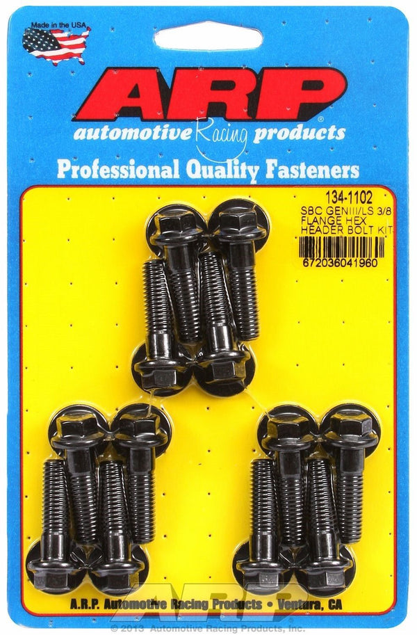 ARP 134-1102 3/8" Flange Header Bolt Kit for GM GEN III LS Engines