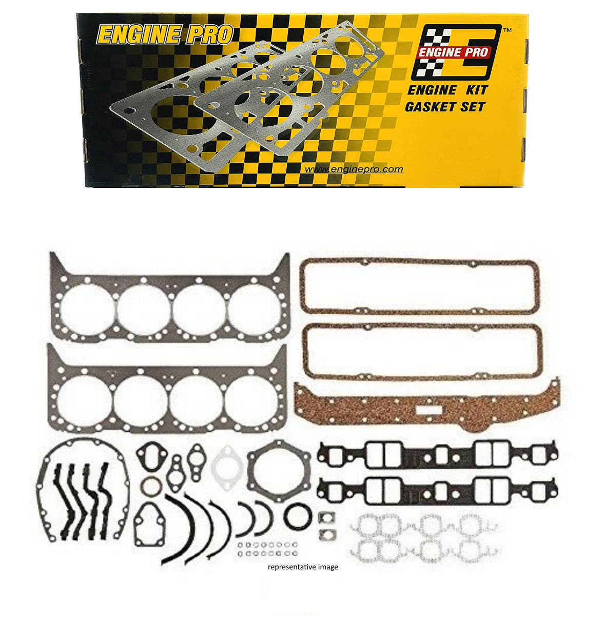 Engine Pro 30-1024 Full Overhaul Gasket Set for 1981-1985 Chevrolet GM SBC 305 5.0L