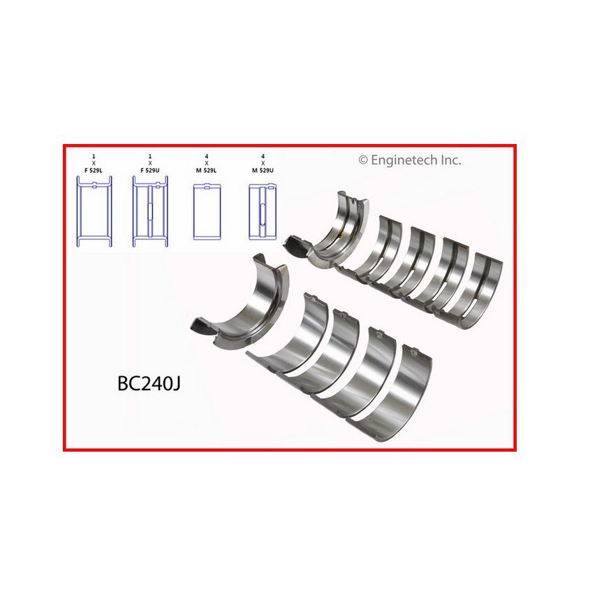 Enginetech RCF302LP Engine Rebuild Kit for 1987-1990 Ford 302 5.0 HO Engines