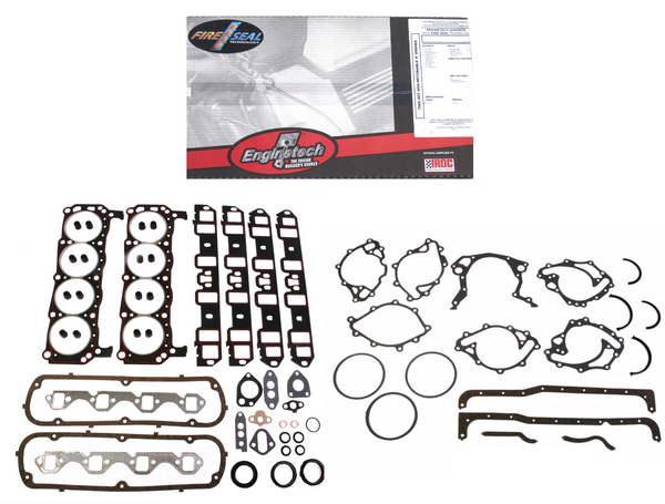 Enginetech F302-4 Full Engine Overhaul Gasket Set for 1963-1982 Ford 260 289 302 5.0L Car Truck