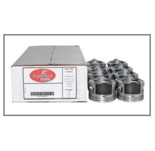 Enginetech P5041(8) Flat Top Coated Skirt Pistons Set with Floating Pins for GM Chevrolet 6.0L Engines
